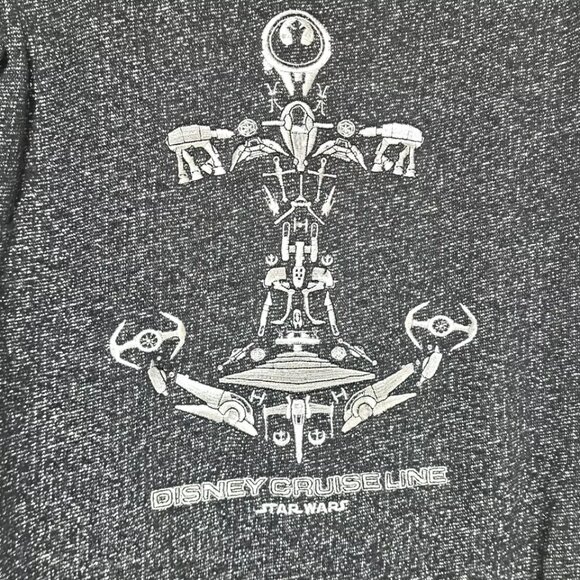 Disney Cruise Line Women's Sz. M Star Wars Bling Full Zip Hoodie PREPY CASUAL - Picture 2 of 11